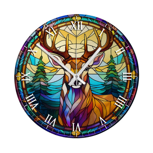 Stag Suncatcher Effect Clock 2